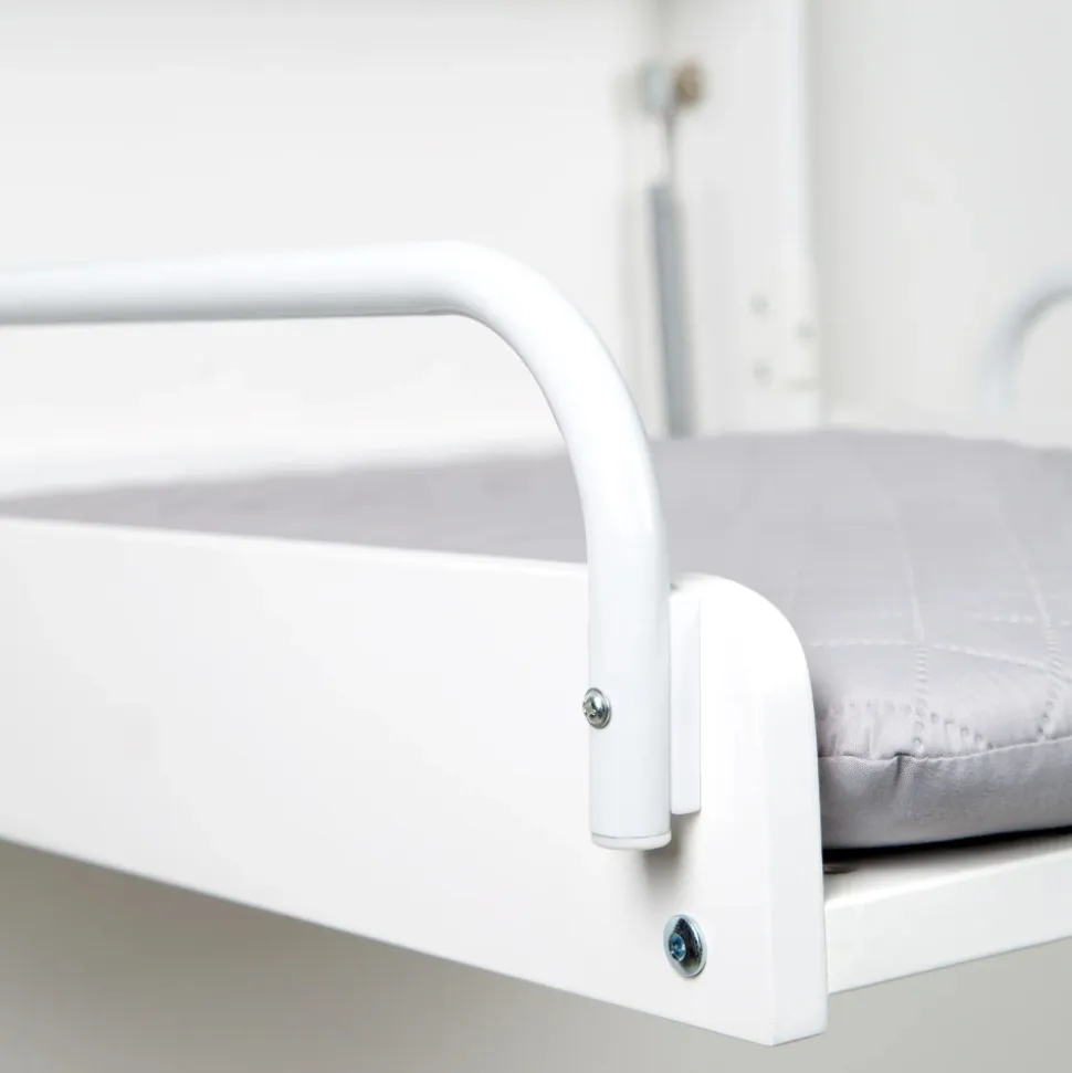 Table à langer murale avec matelas à langer blanc