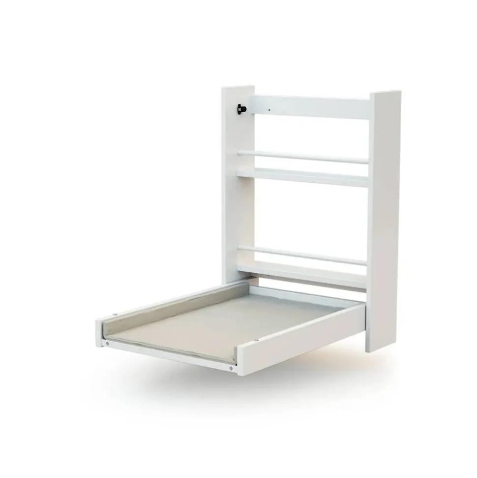 Table à langer murale essentiel blanc avec matelas a langer