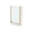 Table à langer murale essentiel + blanc et hêtre verni