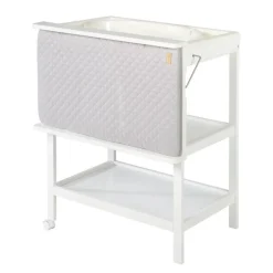 Table à langer pliable avec baignoire baby pool et matelas à langer roba style gris