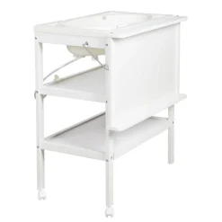 Table à langer pliable avec baignoire baby pool et matelas à langer roba style gris