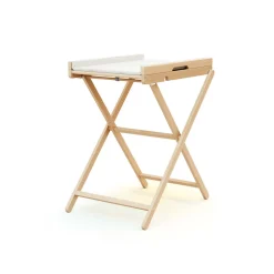 Table à langer pliante essentiel hêtre verni