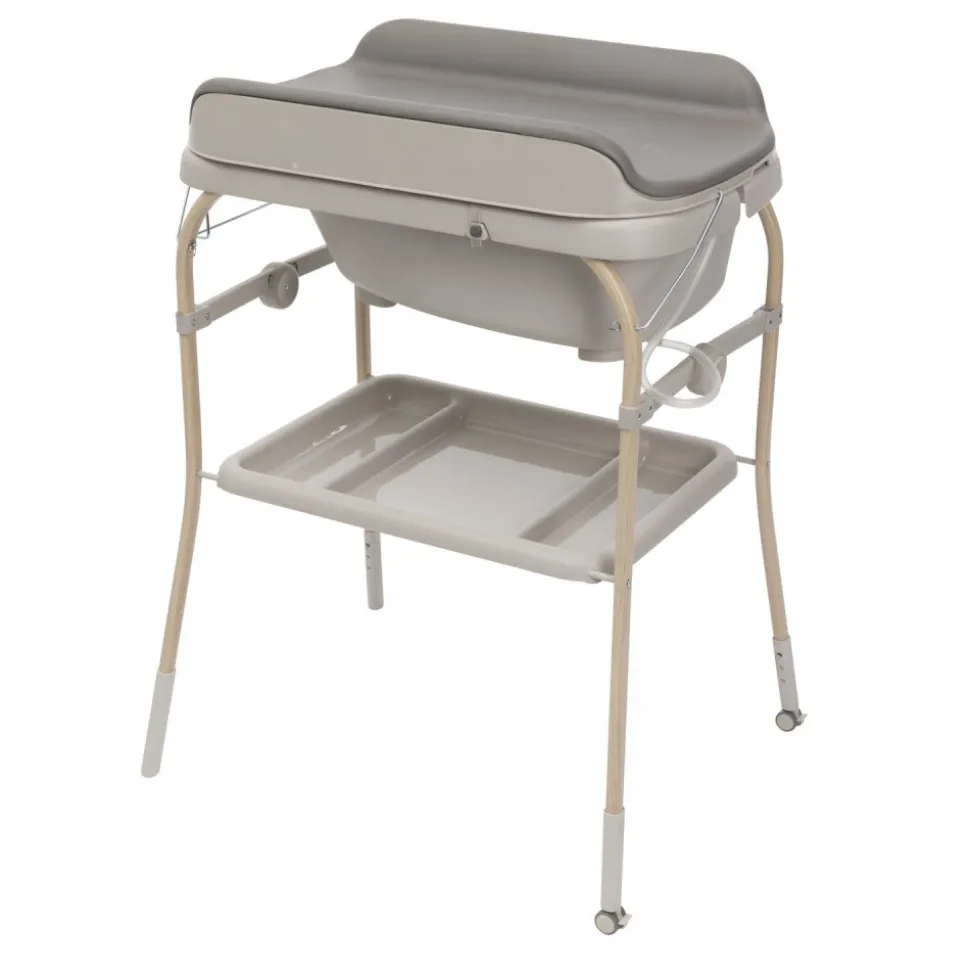 Table à langer soft bubble avec baignoire intégrée armonia scandinavian