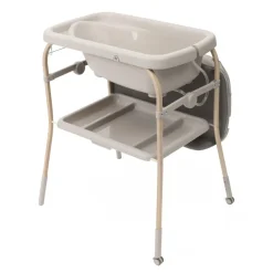 Table à langer soft bubble avec baignoire intégrée armonia scandinavian