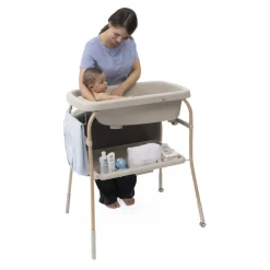 Table à langer soft bubble avec baignoire intégrée armonia scandinavian