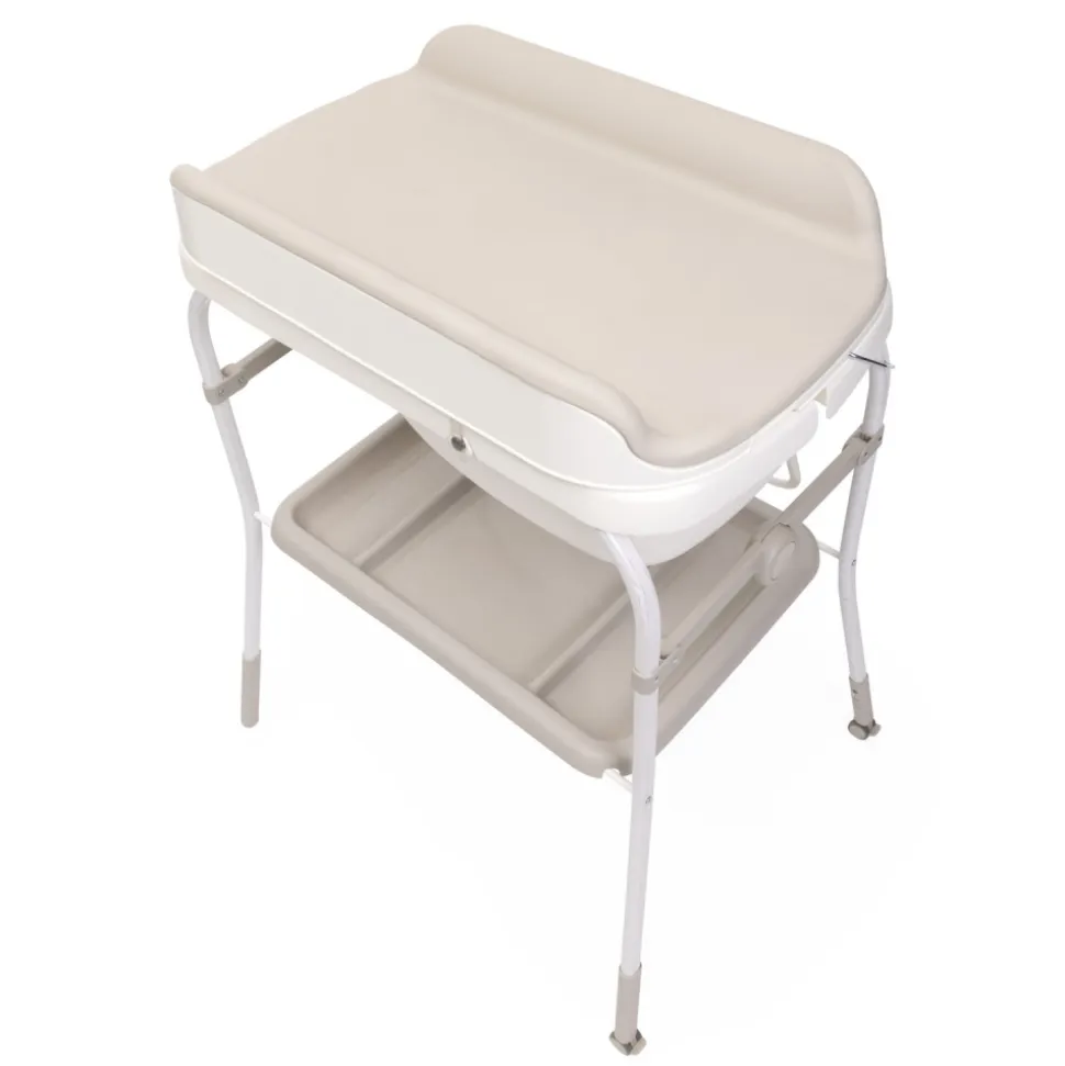 Table à langer soft bubble avec baignoire intégrée armonia motherpearl