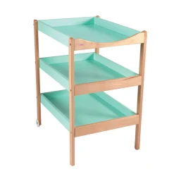 Table à langer susie 3 plateaux hybride vert mint