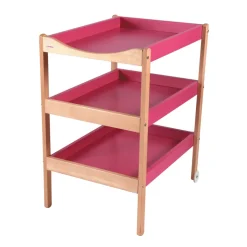 Table à langer susie 3 plateaux hybride fuschia