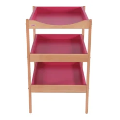 Table à langer susie 3 plateaux hybride fuschia