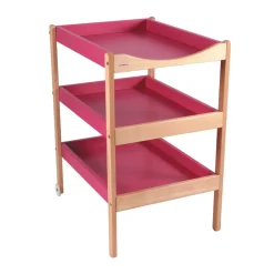 Table à langer susie 3 plateaux hybride fuschia