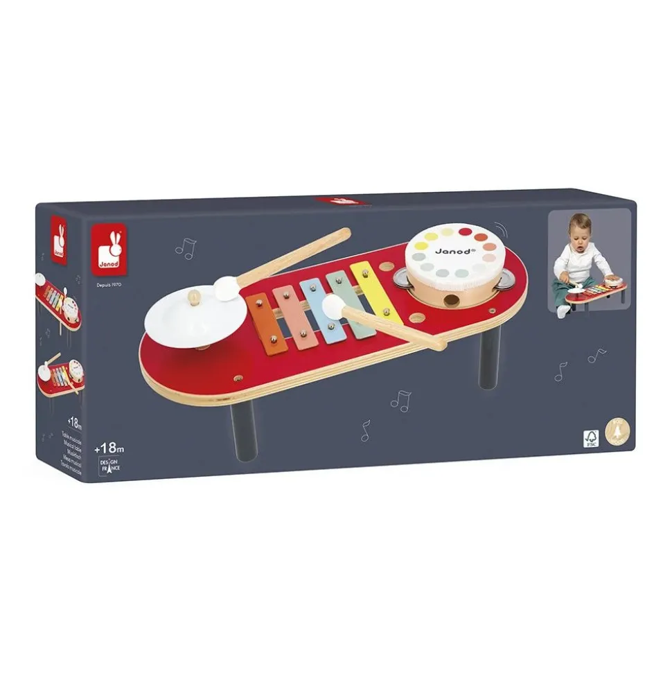 Table musicale enfant confetti