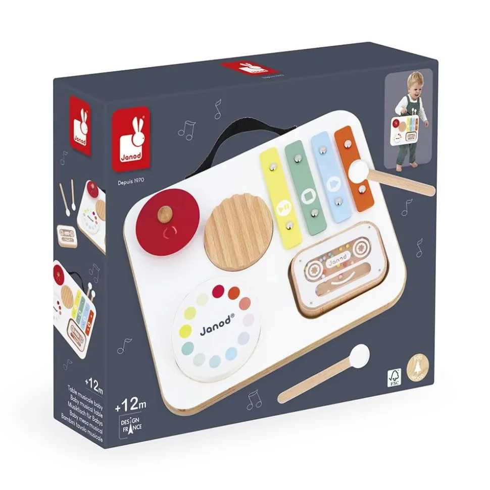 Table musicale enfant en bois confetti