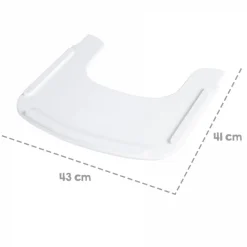 Tablette chaise haute sit up flex blanc