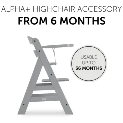 Tablette pour chaise haute alpha bois gris