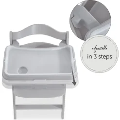 Tablette pour chaise haute alpha gris