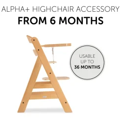 Tablette pour chaise haute alpha bois naturel