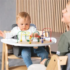 Tablette pour jeux pour chaise haute en bois arketa play tray