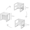 Tabouret enfant blanc
