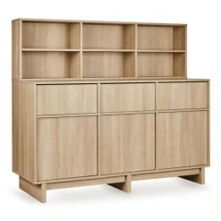 Étagère d'appoint pour commode xl kyo - honey ash