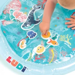 Tapis d'eau bleu