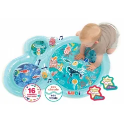 Tapis d'eau bleu
