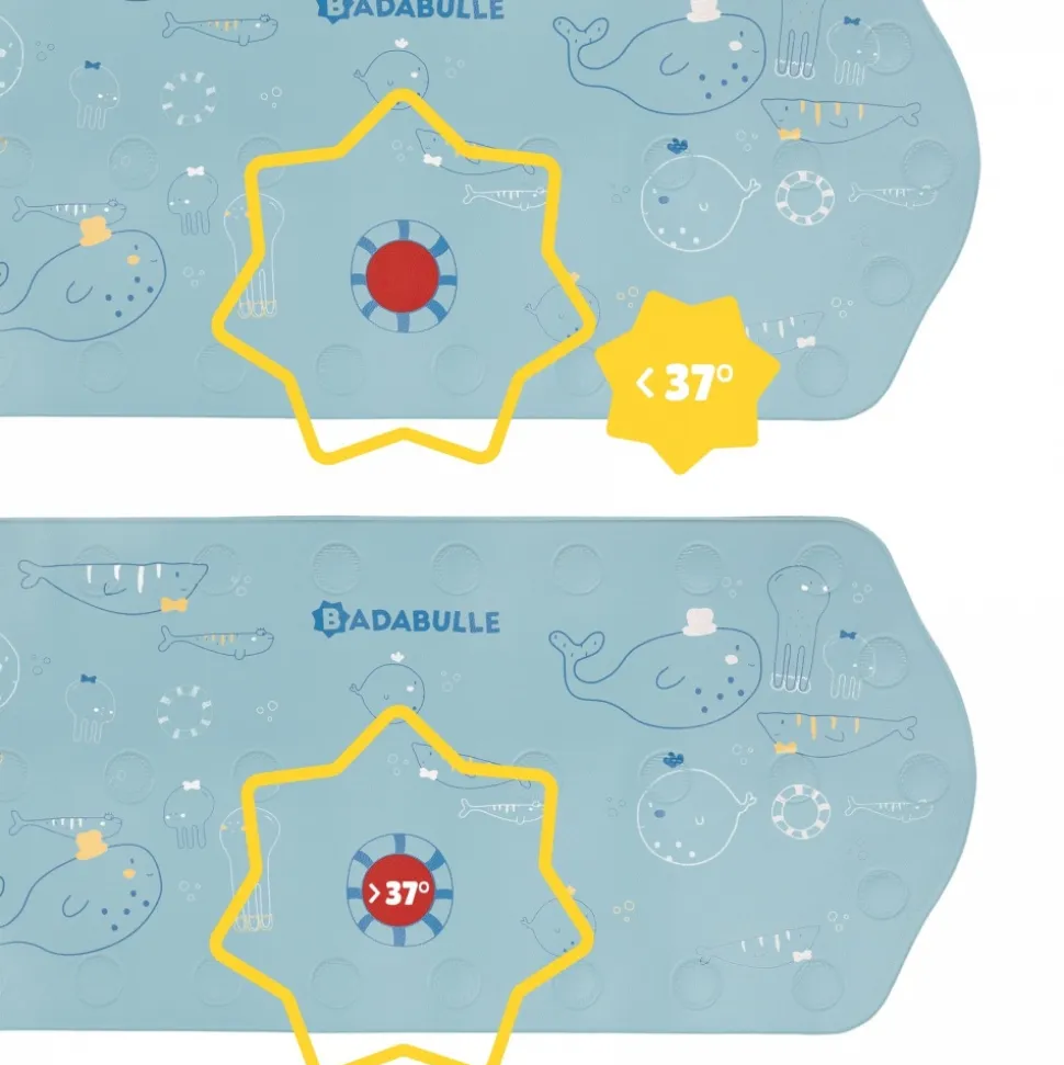 Tapis de bain bébé xxl bleu