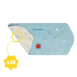 Tapis de bain bébé xxl bleu