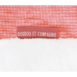 Tapis de chambre tapidou mosaïque corail blanc