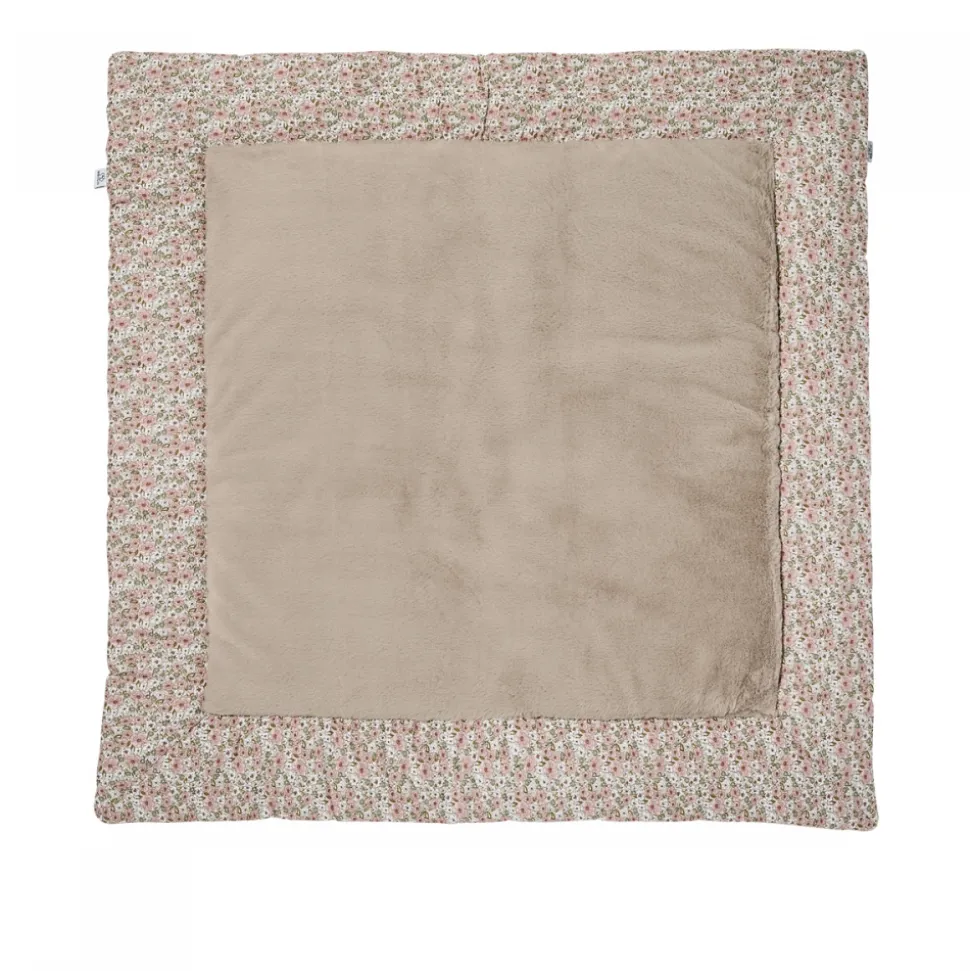 Tapis de jeu réversible liberty / fausse fourrure beige - afternoon tea