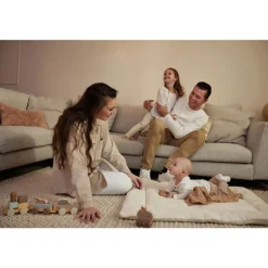Tapis de parc bébé 75 x 95 cm basic knit ivory