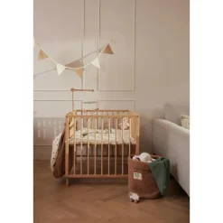 Tapis de parc bébé 75 x 95 cm basic knit ivory