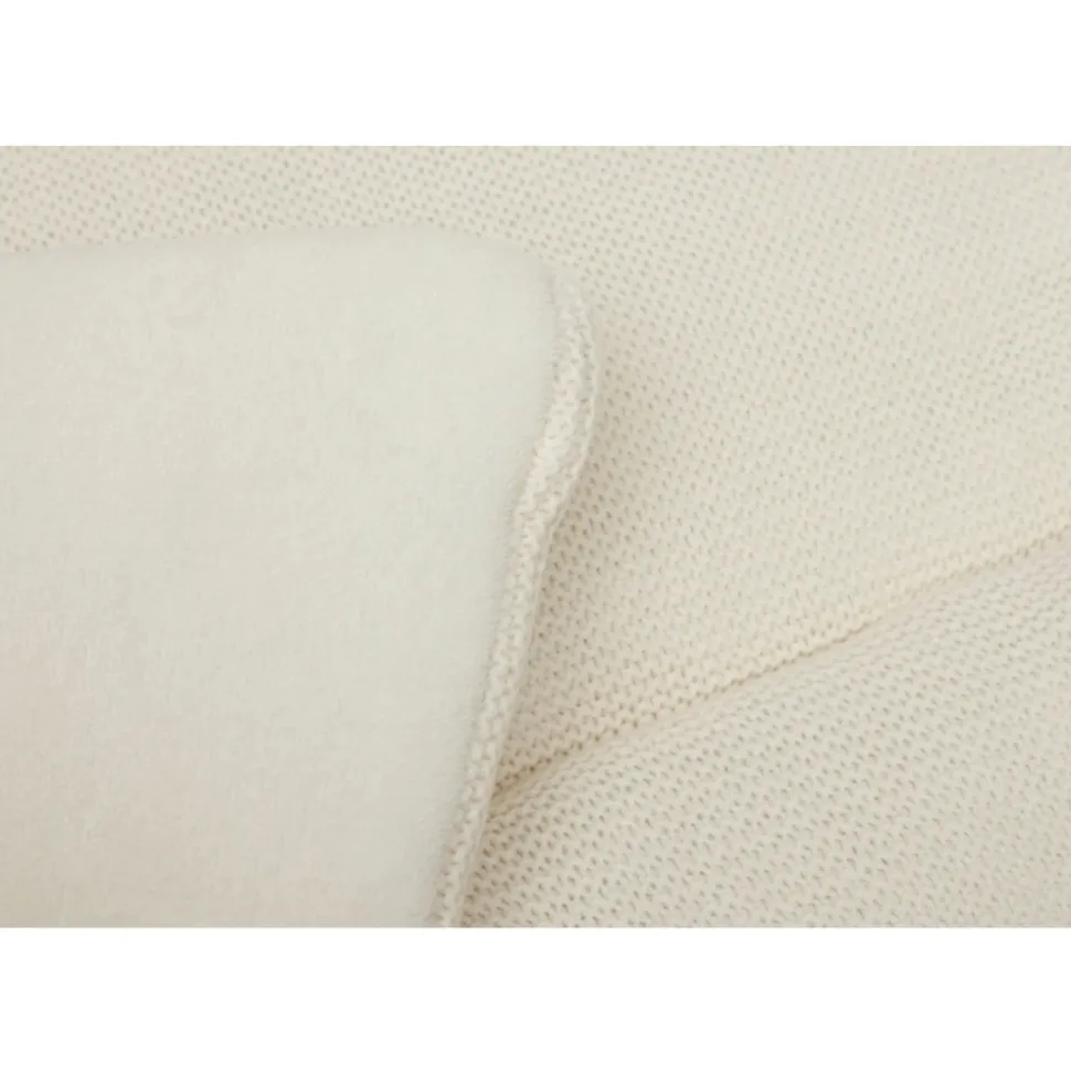 Tapis de parc bébé 75 x 95 cm basic knit ivory