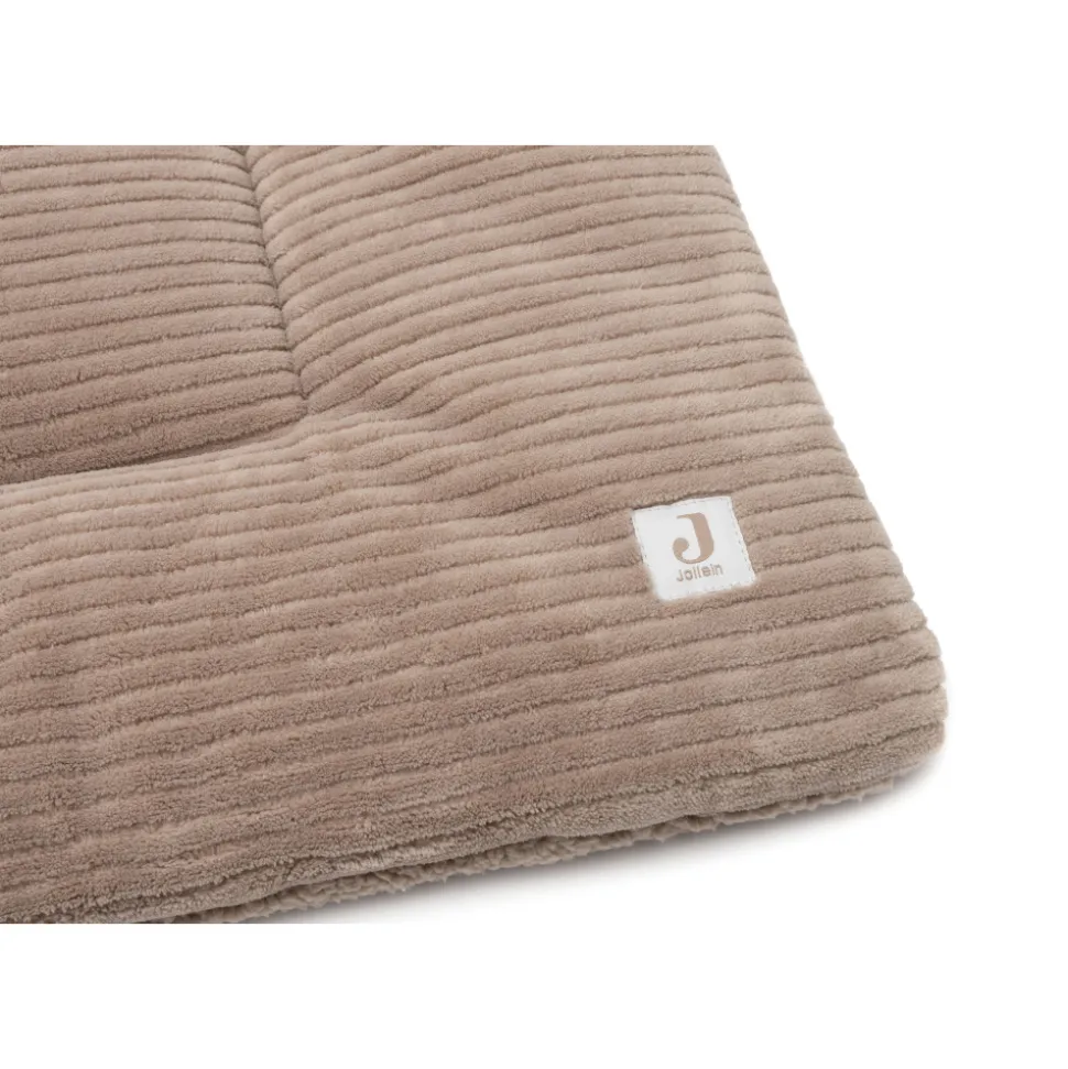 Tapis de parc bébé 75 x 95 cm cloudy rib milky coffee