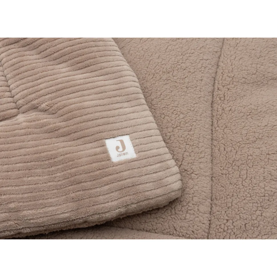 Tapis de parc bébé 75 x 95 cm cloudy rib milky coffee
