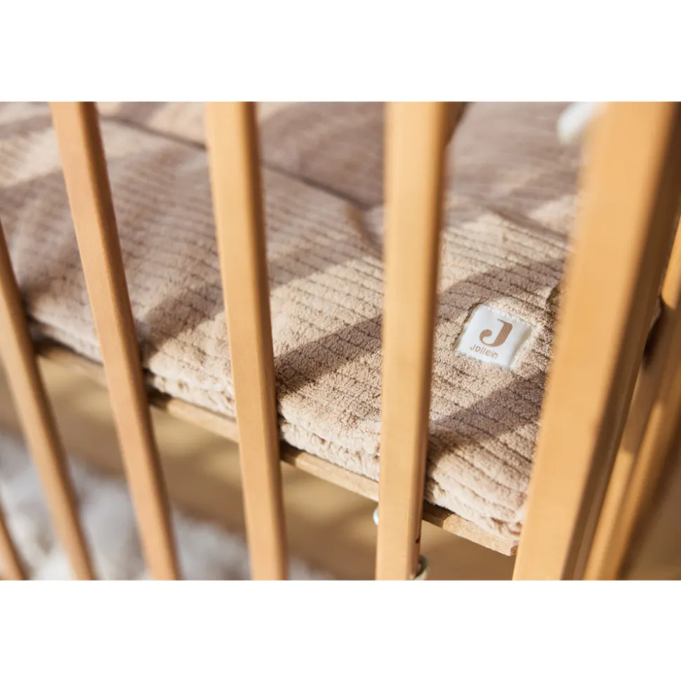 Tapis de parc bébé 100 x 100 cm cloudy rib milky coffee