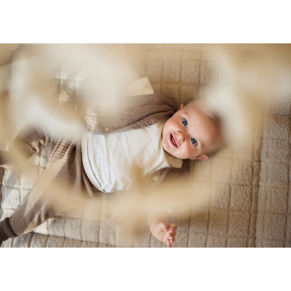 Tapis de parc bébé 75 x 95 cm teddy warm sand