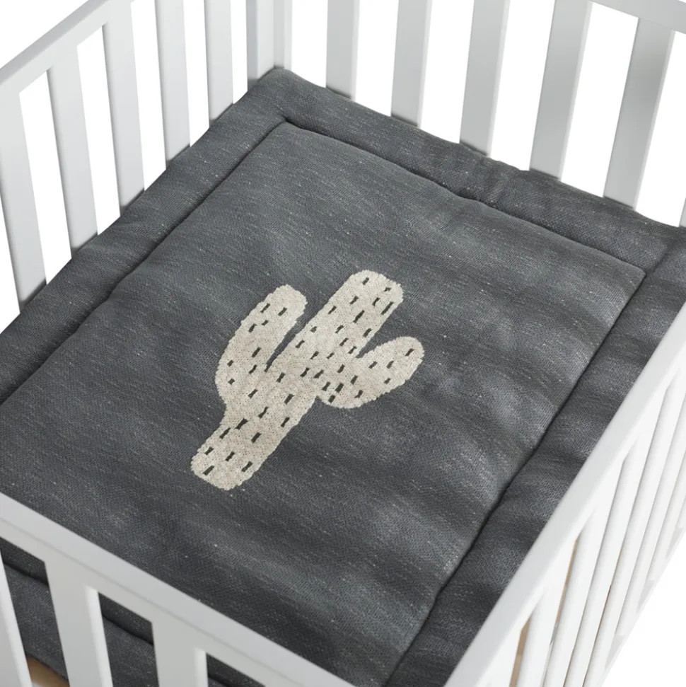 Tapis de parc tricot cactus 73 x 93 cm