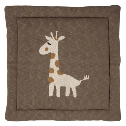 Tapis de parc tricot girafe 100 x 100 cm