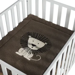 Tapis de parc tricot lion 73 x 93 cm