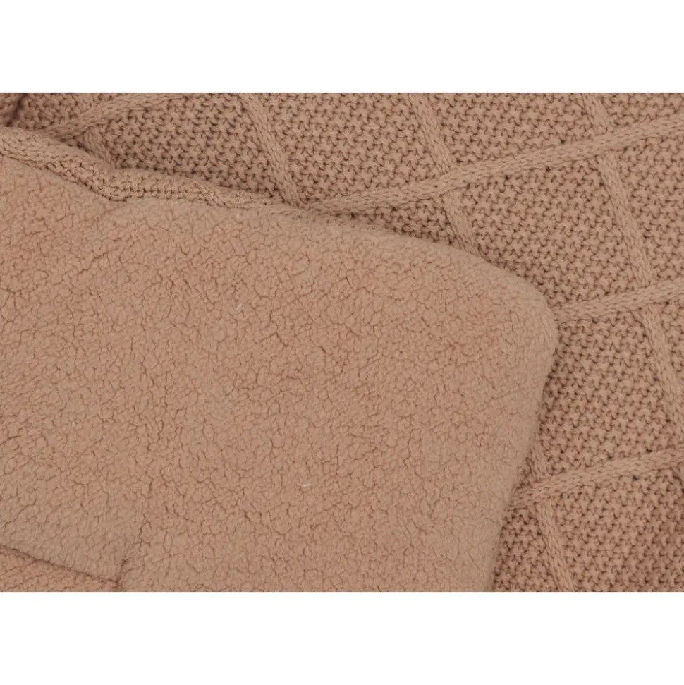 Tapis de parc 75x95 cm check knit biscuit