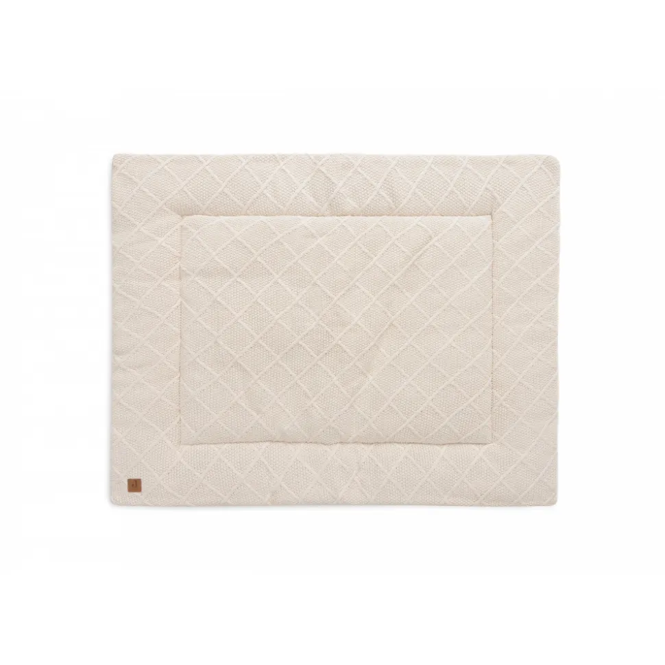 Tapis de parc 75x95 cm check knit oatmeal