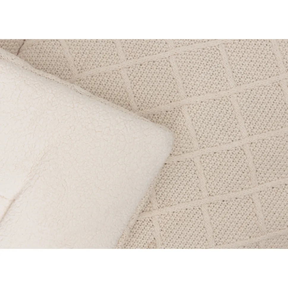Tapis de parc 75x95 cm check knit oatmeal