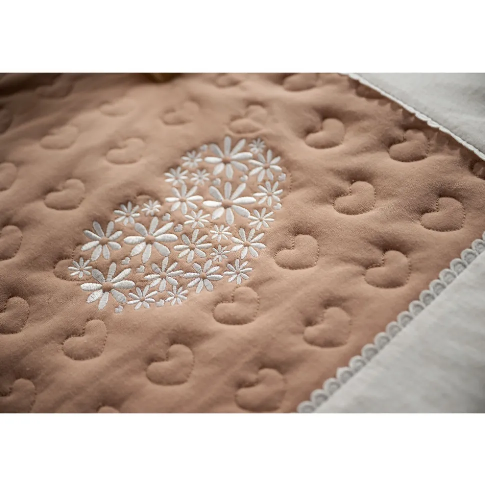 Tapis de parc 100x100cm petit coeur