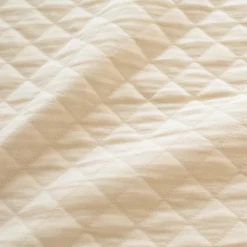 Tapis de parc 100x100cm quilted jersey cream