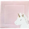 Tapis de parc 100x100 cm tapidou licorne rose