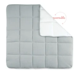 Tapis de parc 100x100 cm tetra jersey gris
