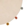 Tapis enfant rond ø90 cm arlequin avec pompons