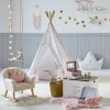 Tapis enfant rond ø90 cm fourrure blanc