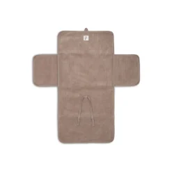 Tapis à langer nomade cloudy rib milky coffee