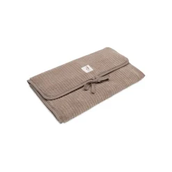 Tapis à langer nomade cloudy rib milky coffee